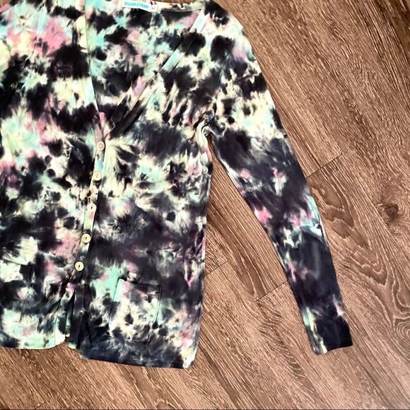 Silver! Charm tie dye cardigan - Picture 3 of 7